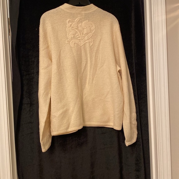 Talbots 100 percent wool sweater cardigan size L - Picture 8 of 12